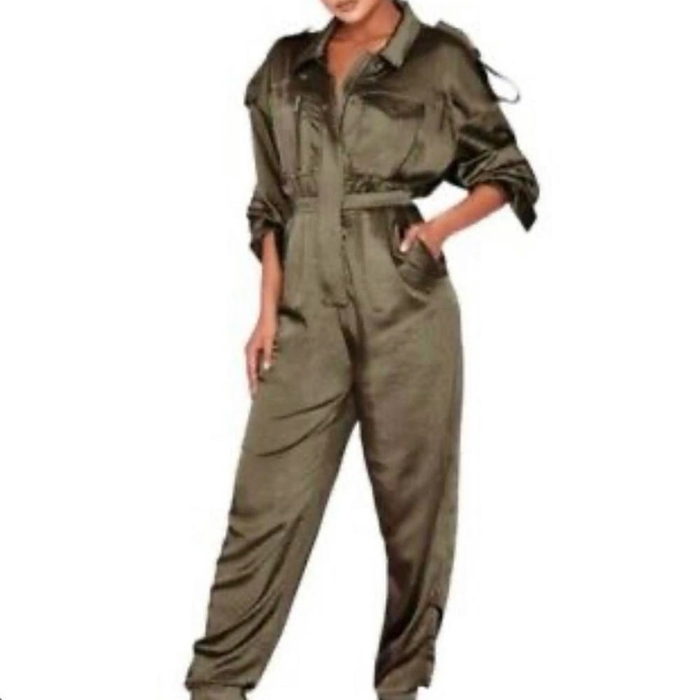 HOUSE of CB Green Jumpsuit